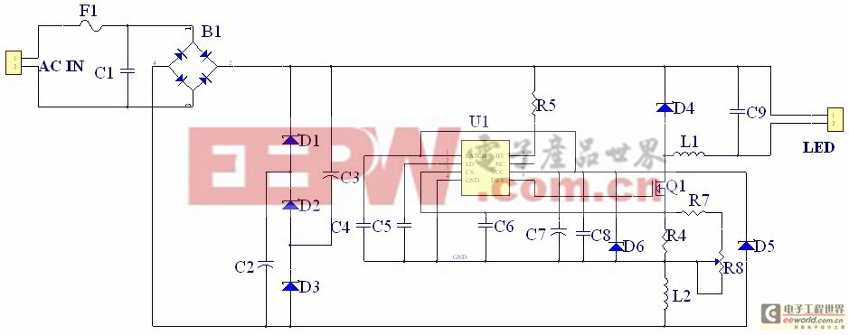 15W LED日光灯恒流驱动方案设计