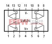 LM324四运放集成电路33UF 16V在种种电路中的应用