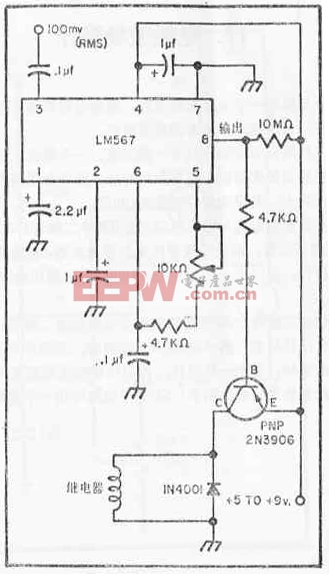 LM567通用音调译码器集成电路事情道理及应用