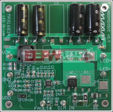 图1. LED驱动器电路板