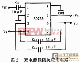 AC－DC转换器AD736在RMS仪表电路中的设计 